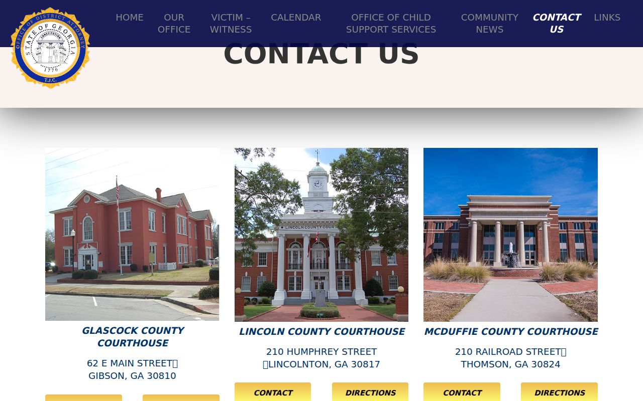 Glascock County arrest warrant court routing in Toombs Circuit