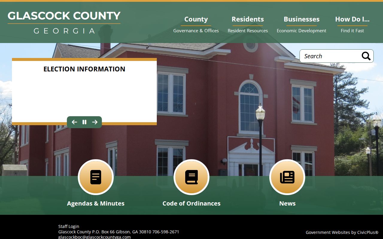Official Glascock County government home page